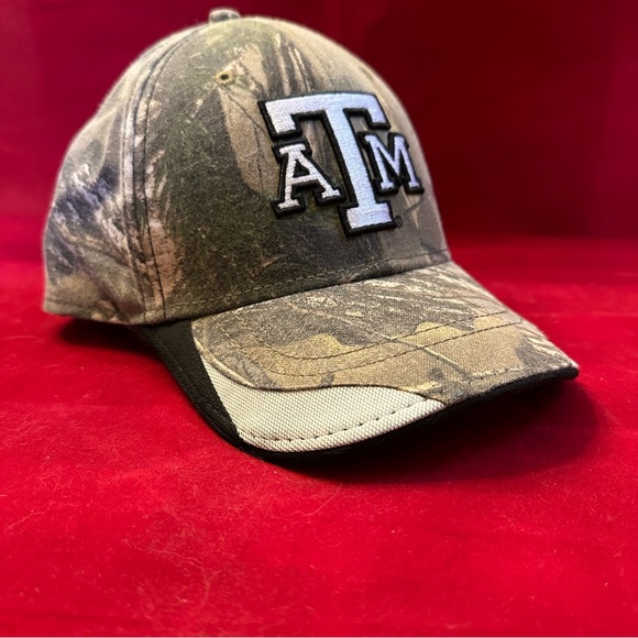 Camo Texas A&M strap back hat baseball cap NWT - Picture 1 of 12